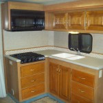 Finished slide-out room remodel on class a motorhome
