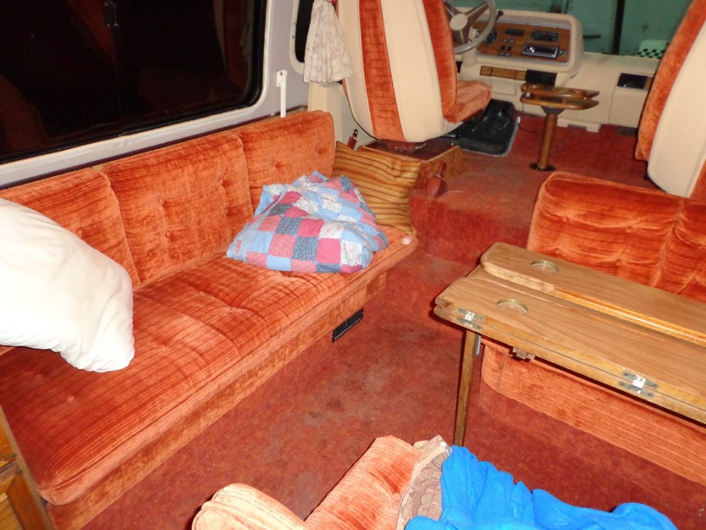 before and after Motorhome interior remodel