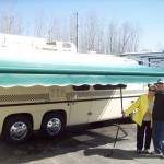 new motorhome awning installed by Hancock RV