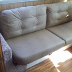 refinished furniture in RV by Hancock RV