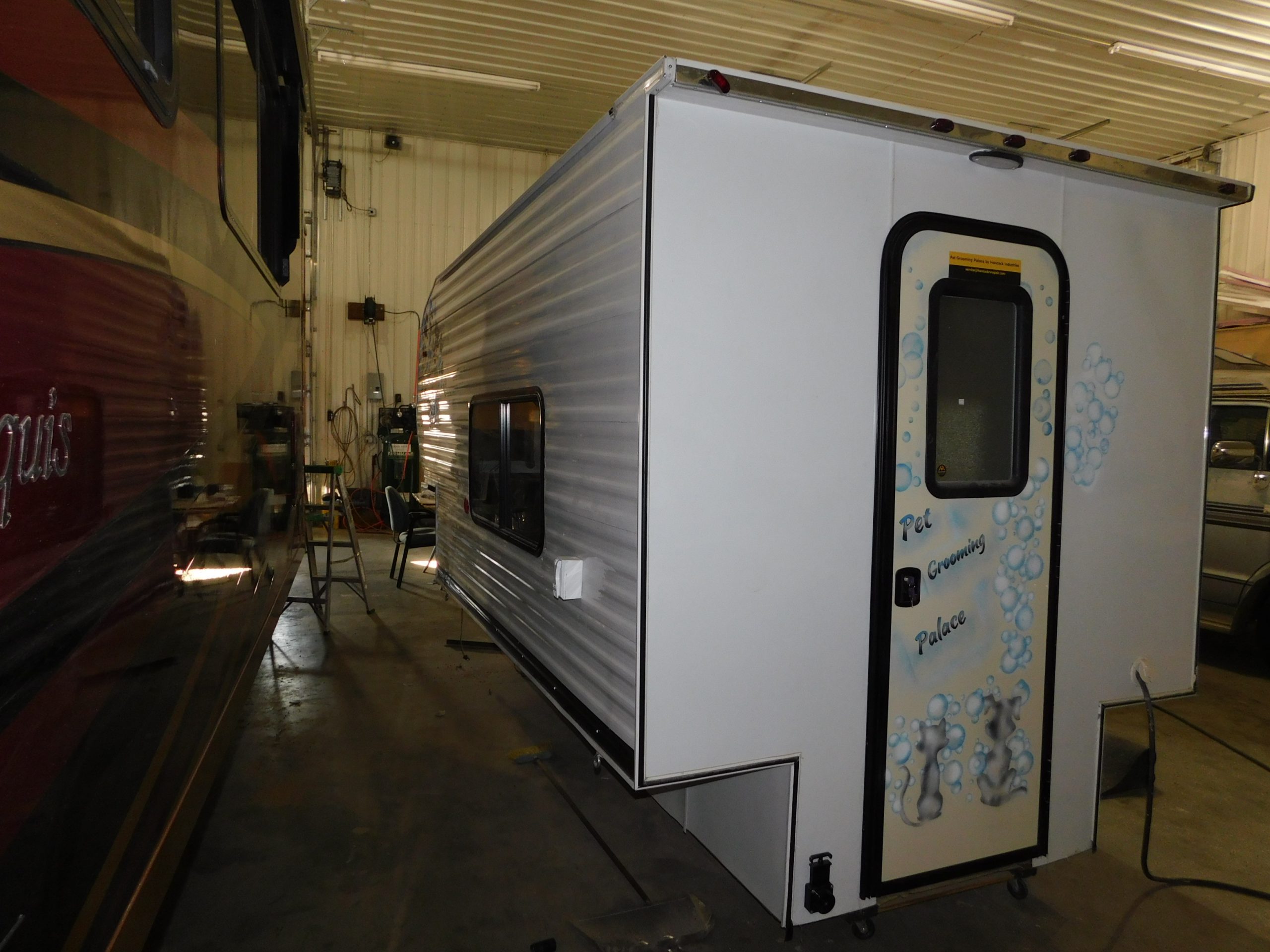Custom Pet Grooming Trailers Hancock RV Repair, Custom OffGrid Upgrades