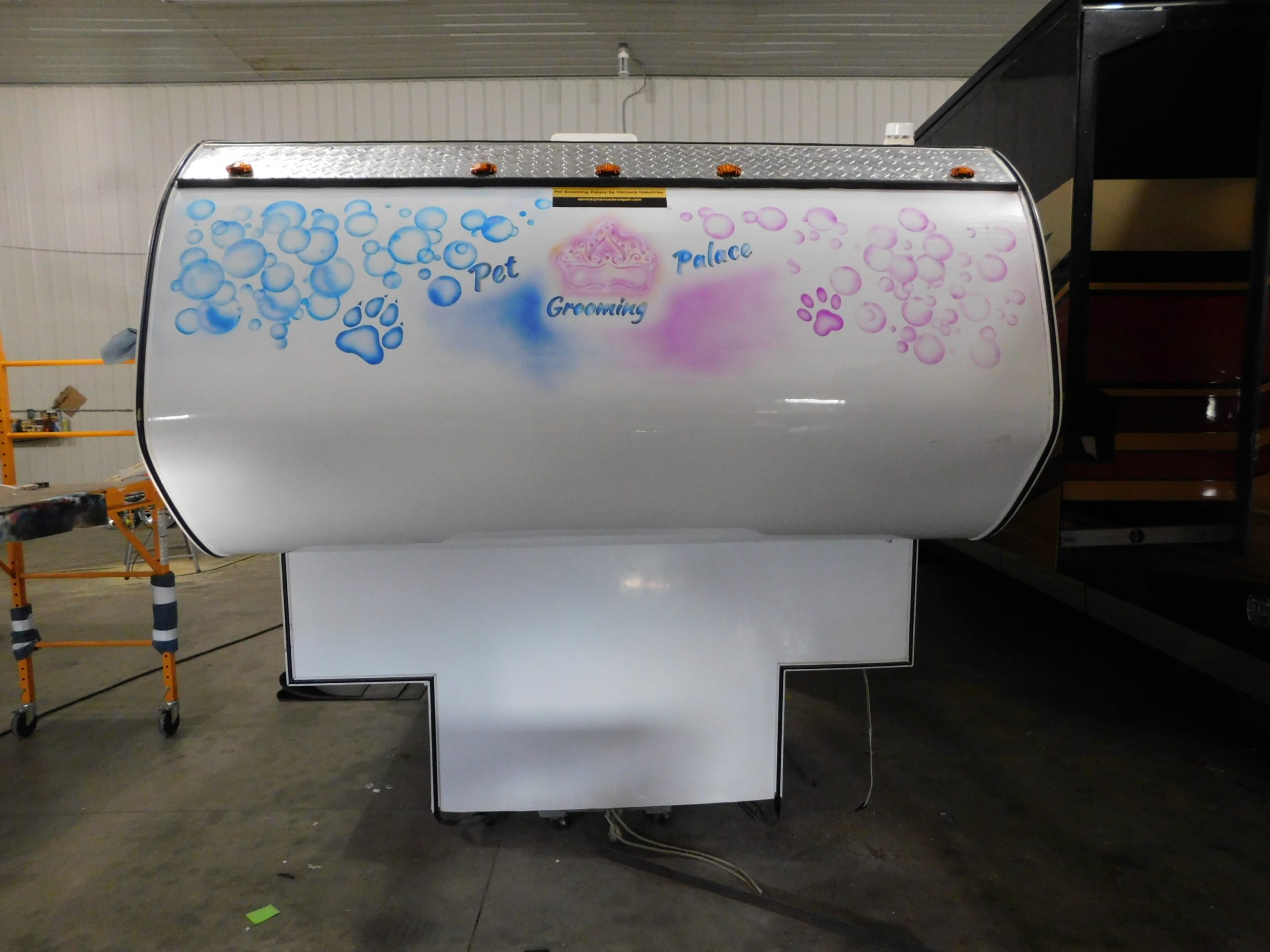 groomingtrailerpetsfinished010 Hancock RV Repair, Custom OffGrid